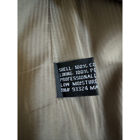 Monsieur Adolfo Khaki Brown Corduroy Sport Coat Suit Jacket Blazer Sz 46L - Picture 4 of 9